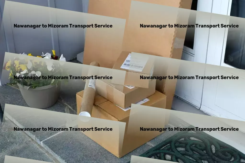 Nawanagar to Mizoram Bike Transport And Scooty Courier Efficient package moving